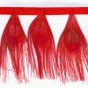 Miniatura de foto de fleco avestruz 12cm rojo