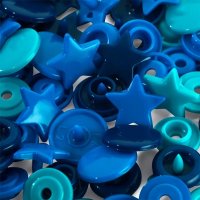 Miniatura de foto de Botón de presión, Prym Love estrella, 12,4 mm, azul turquesa