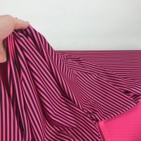 Miniatura de foto de Lycra baño mate rayas rosa neón