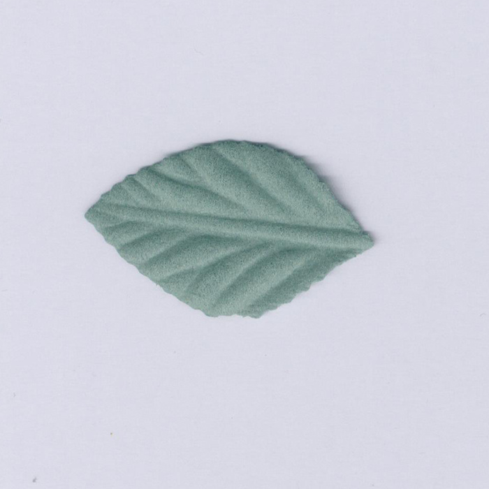 Foto de Hoja de antelina 5cm verde