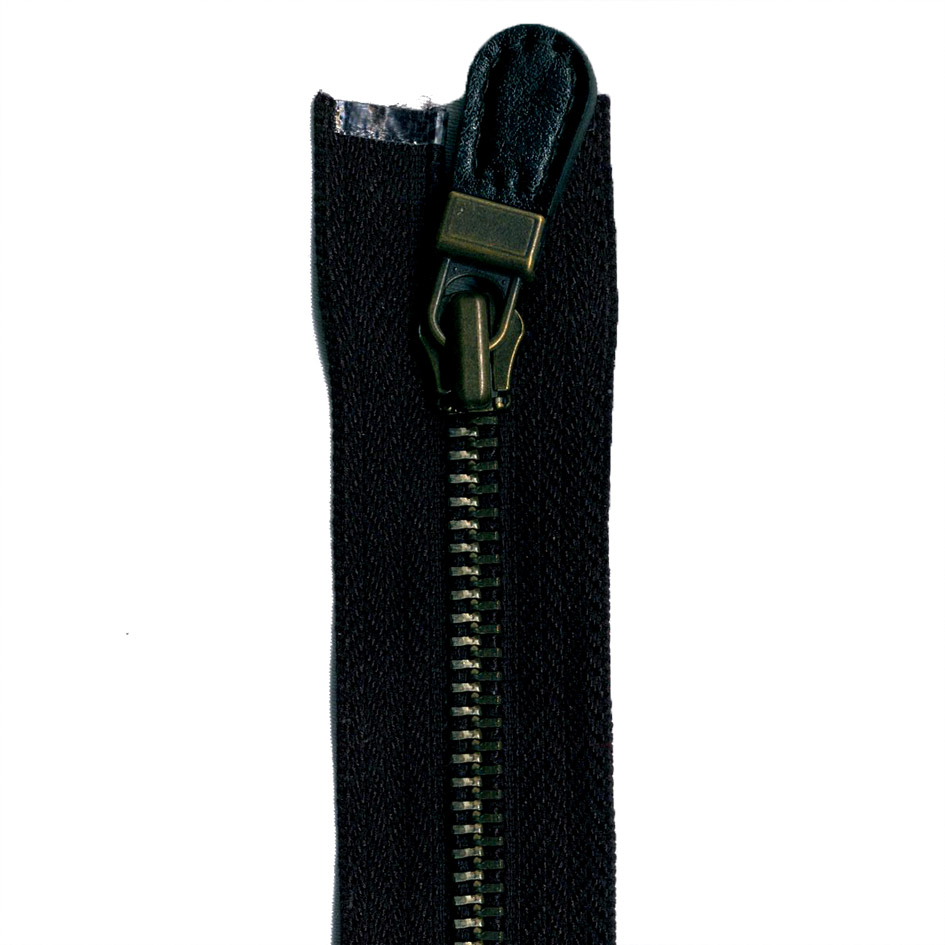 Telpes telas - Cremallera desmontable metálica negro 70cm