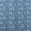 Miniatura de foto de Algodón estampado flores azul y gris