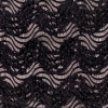 Miniatura de foto de Encaje guipur con aplicaciones negro