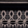 Miniatura de foto de Tela con motivo geométrico gris-negro-azul