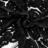 Miniatura de foto de Encaje negro bordado cintas
