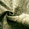 Miniatura de foto de Tela de paño estampado floral blanco gris