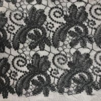 Miniatura de foto de Tul lentejuelas y polipiel negro