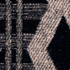 Miniatura de foto de Tela con motivo geométrico gris-negro-azul