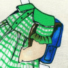 Miniatura de foto de Algodón estampado ropa de papel beige