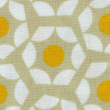 Miniatura de foto de Algodón estampado hexágono beige y amarillo