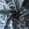 Miniatura de foto de Tul bordado con aplicaciones, polipiel y lentejuelas negro