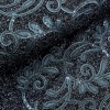 Miniatura de foto de Tela de lamé con bordado de lentejuelas negro