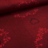 Miniatura de foto de Tela de paño estampada corazones de flores rojo granate
