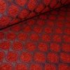 Miniatura de foto de Jacquard estampado geométrico rojo