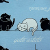 Miniatura de foto de loneta gatos celeste