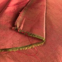 Miniatura de foto de Seda salvaje rojo-verde tornasol