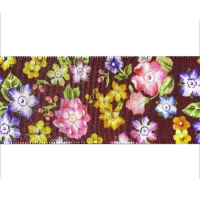 Miniatura de foto de Freisa sublima marrón, flores multicolor 48mm