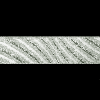 Miniatura de foto de Pasamanería metálica cebra blanco/plata 22 mm.