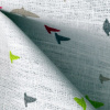 Miniatura de foto de Tela lino estampado pájaros