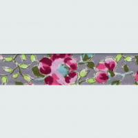 Miniatura de foto de Bies estampado flores 18mm.