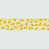 Miniatura de foto de Bies estampado limones amarillos 18mm.