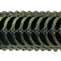 Miniatura de foto de Tapacosturas metal 50mm oro-negro