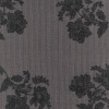 Miniatura de foto de Tela canalé y estampado de flores gris