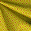 Miniatura de foto de Popelín amarillo estampado rombos