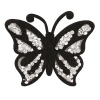 Miniatura de foto de termoadhesivo strass mariposa 65X50 mm. negro