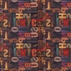Miniatura de foto de Tela  algodón estampado  letras