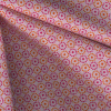 Miniatura de foto de Tela algodón estampado geométrico violeta y naranja