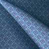 Miniatura de foto de Tela algodón estampado geométrico azul
