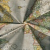 Miniatura de foto de loneta estampado mapamundi