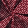 Miniatura de foto de Tela algodón estampado geométrico rojo y blanco