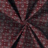 Miniatura de foto de Tela algodón estampado geométrico rojo y negro