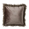 Miniatura de foto de Cojin soft fur gris 45x45