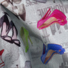 Miniatura de foto de Tela viscosa estampado digital zapatos