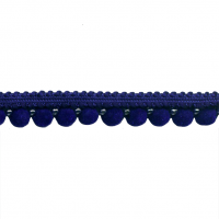 Miniatura de foto de tira madroños terciopelo azul marino