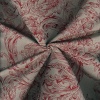 Miniatura de foto de Jaquard toile de jou gris y rojo