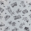 Miniatura de foto de Tela algodón estampado animales y coches