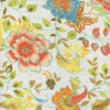 Miniatura de foto de Tela algodón panamá estampado flores y mariposas