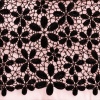 Miniatura de foto de Encaje guipur lentejuelas flores negro