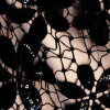 Miniatura de foto de Encaje guipur lentejuelas flores negro