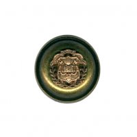 Miniatura de foto de Boton metal escudo pie oro viejo