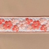 Miniatura de foto de galon bordado flores blanco-rosa