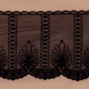 Miniatura de foto de puntilla bordado algodón / nylon negro