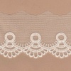 Miniatura de foto de Puntilla bordada algodón / nylon blanco