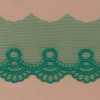 Miniatura de foto de puntilla bordada algodón / nylon verde claro