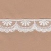 Miniatura de foto de puntilla encaje bordado algodón / nylon blanco