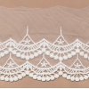 Miniatura de foto de encaje bordado algodón / nylon blanco